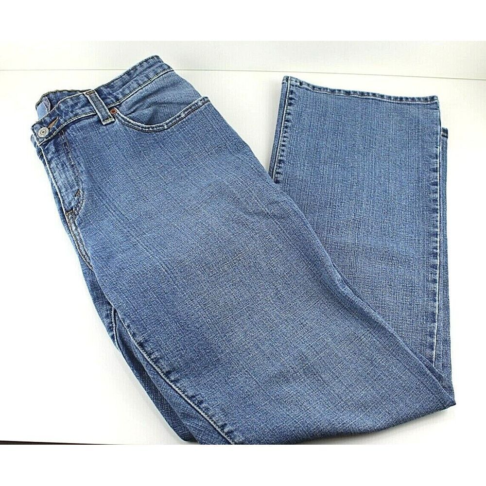 Levi's 515 Bootcut Women's Size 16M 34x29 Medium Wash Denim Stretch Blue Jeans